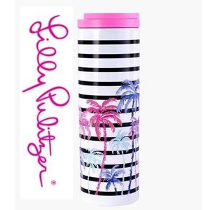 NWT Lilly Pulitzer travel mug desert palm tumbler